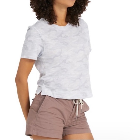 Vuori Tops - Vuori Light Grey Camo Tee